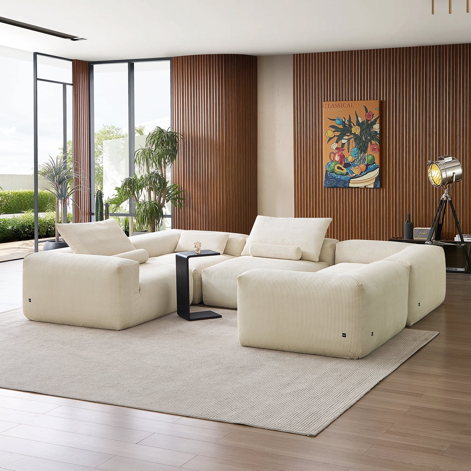 Modular Sofa - Mellow Extra Deep Closed U Sectional - MC - Mario Capasa