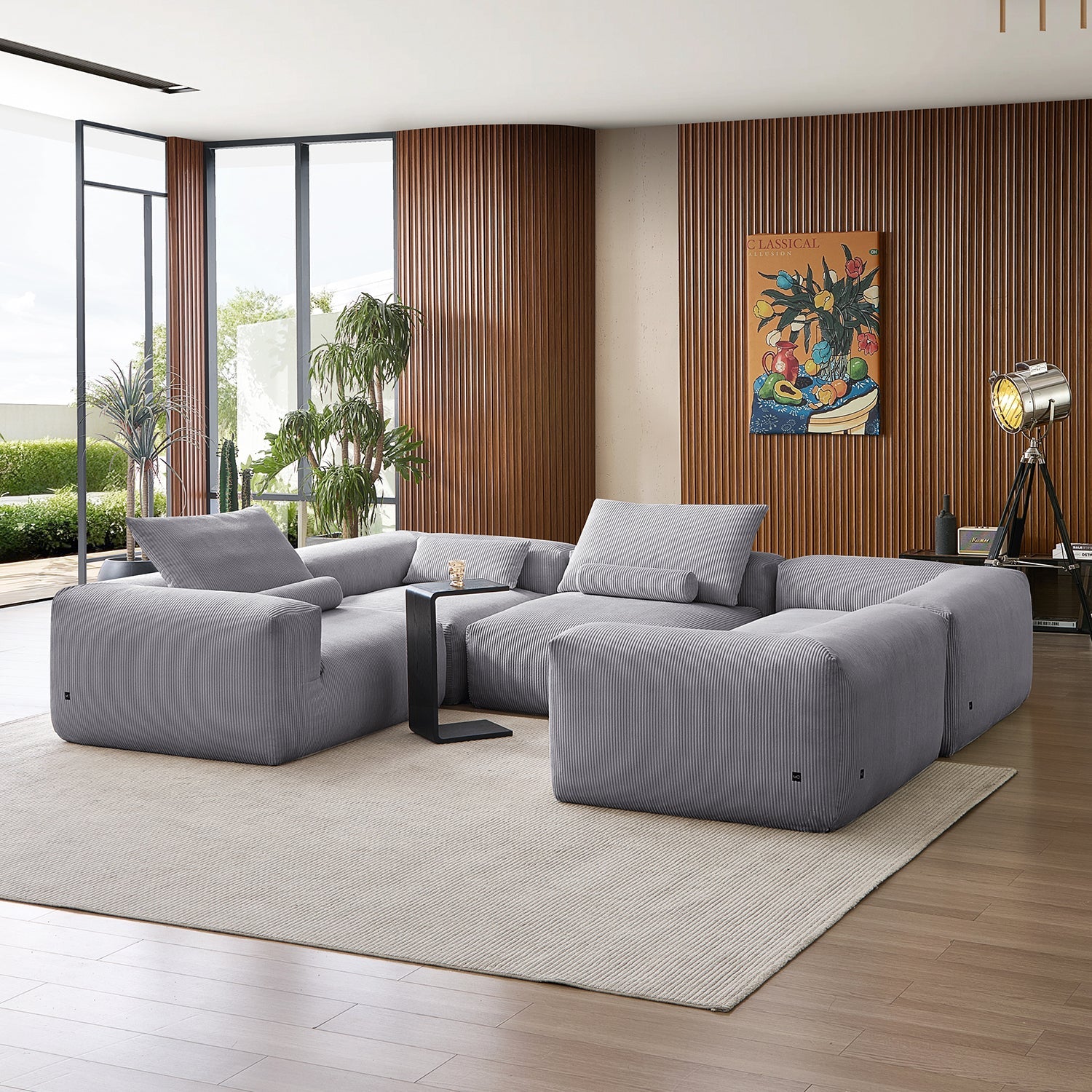 Modular Sofa - Mellow Extra Deep Closed U Sectional - MC - Mario Capasa
