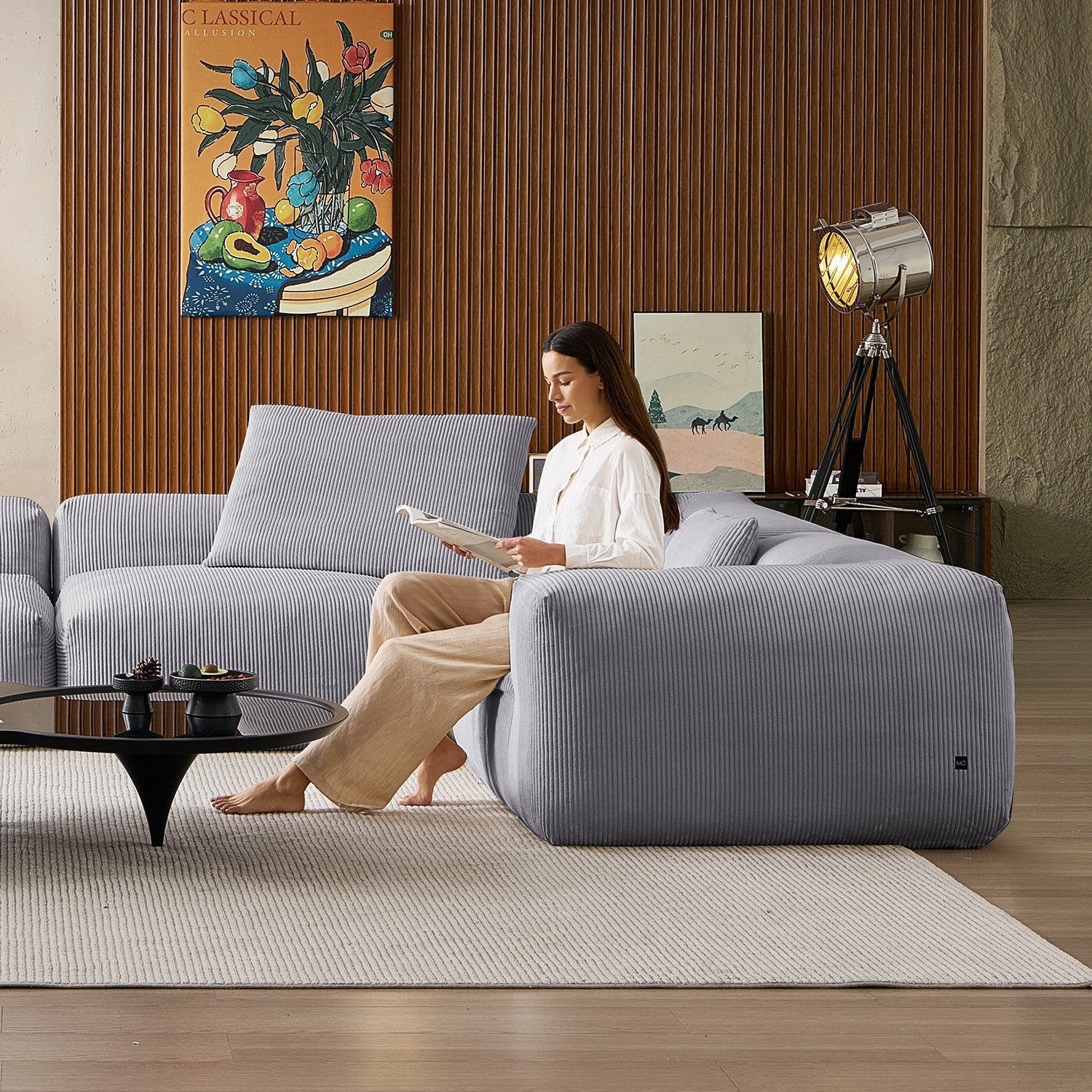 Modular Sofa - Mellow Extra Deep Closed U Sectional - MC - Mario Capasa