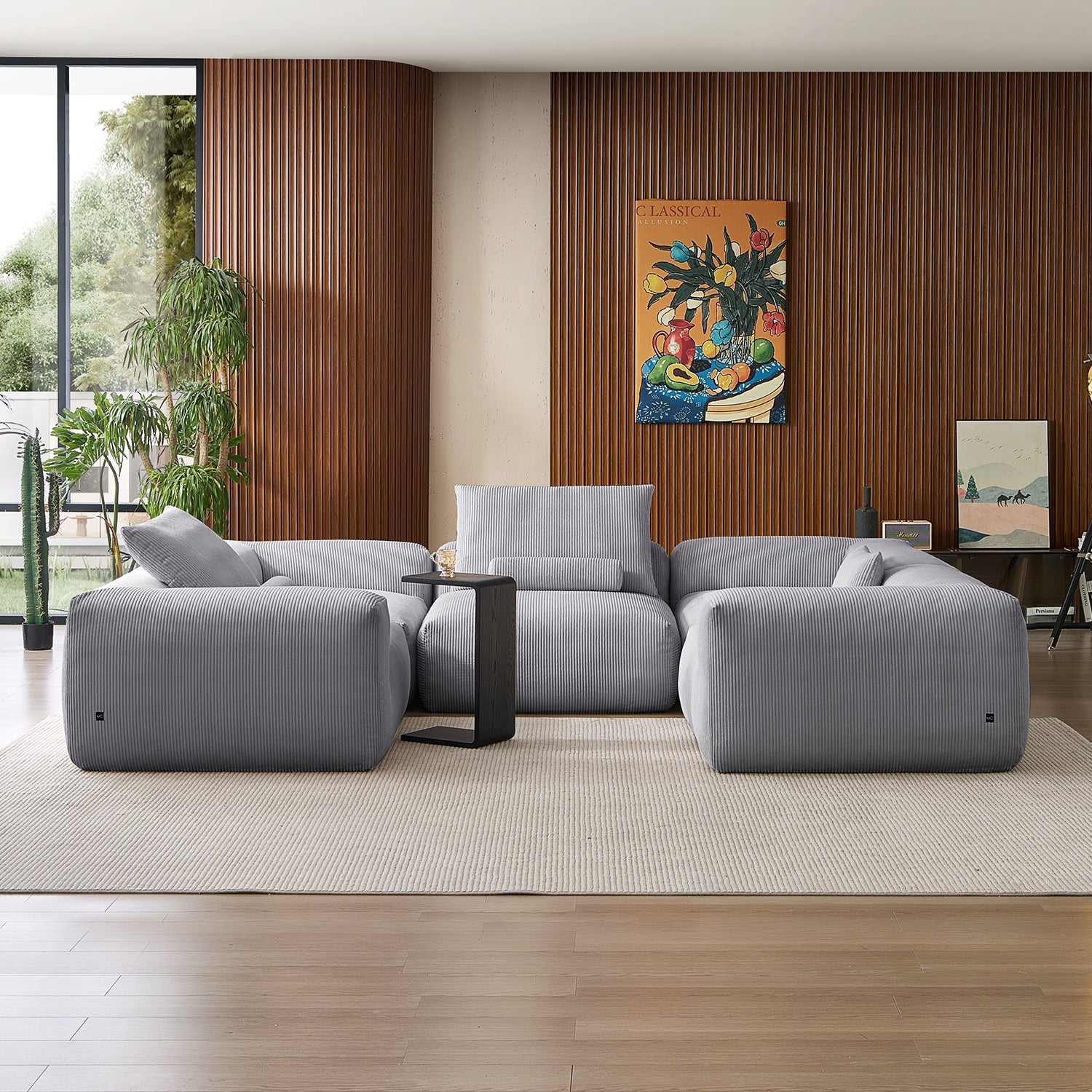 Modular Sofa - Mellow Extra Deep Closed U Sectional - MC - Mario Capasa