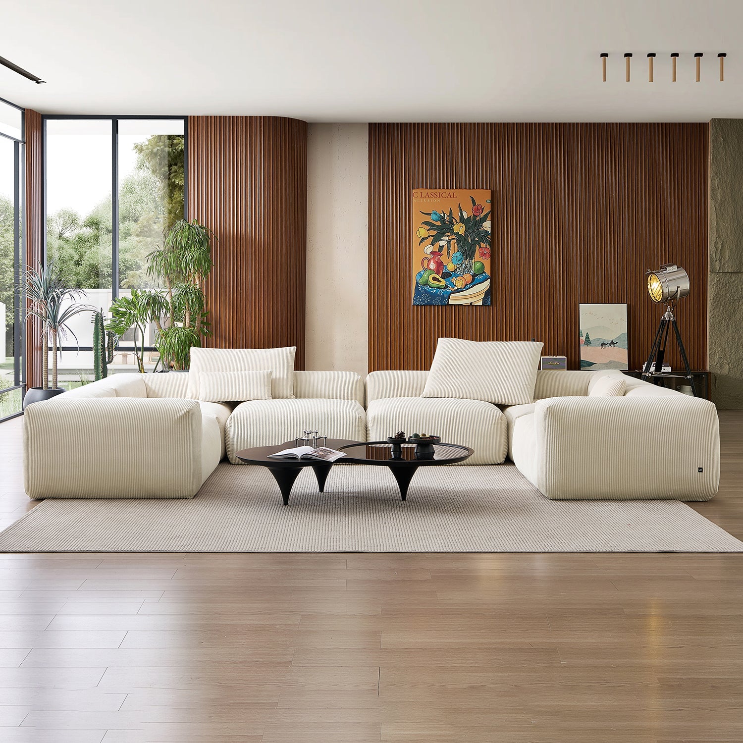 Modular Sofa - Mellow Extra Deep Closed U Sectional - MC - Mario Capasa