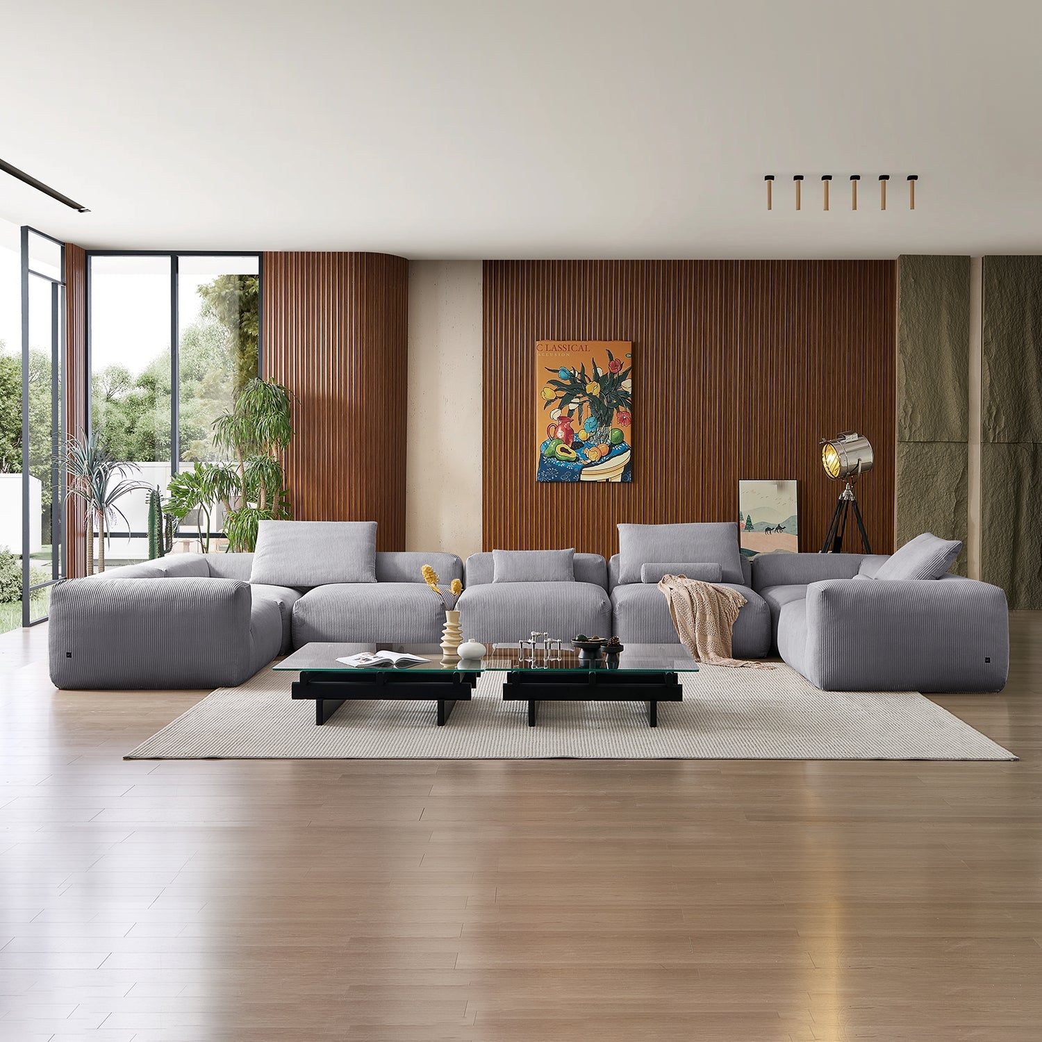Modular Sofa - Mellow Extra Deep Closed U Sectional - MC - Mario Capasa