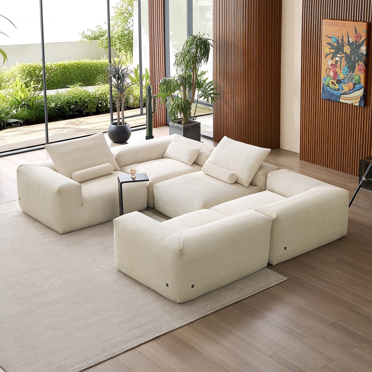 Modular Sofa - Mellow Extra Deep Closed U Sectional - MC - Mario Capasa