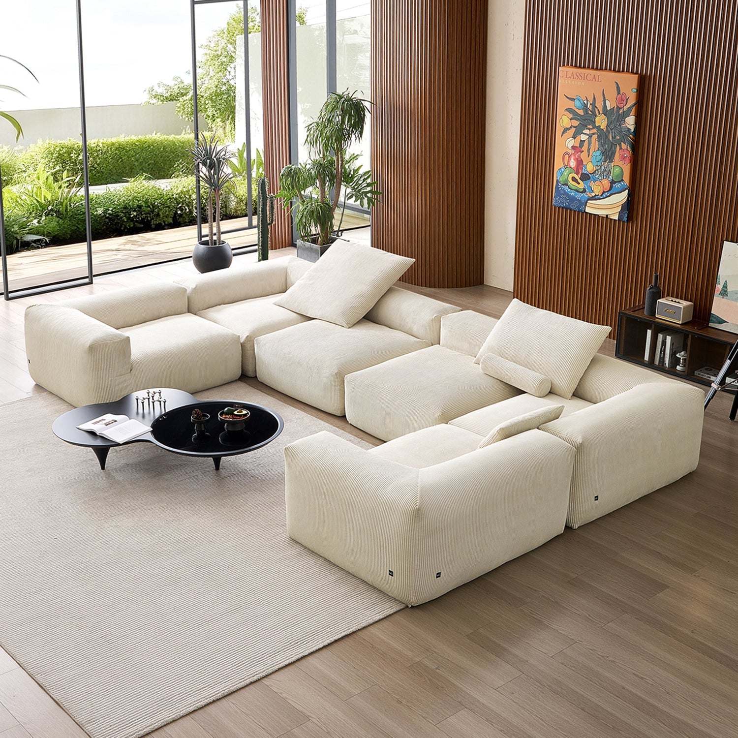 Modular Sofa - Mellow Extra Deep Closed U Sectional - MC - Mario Capasa