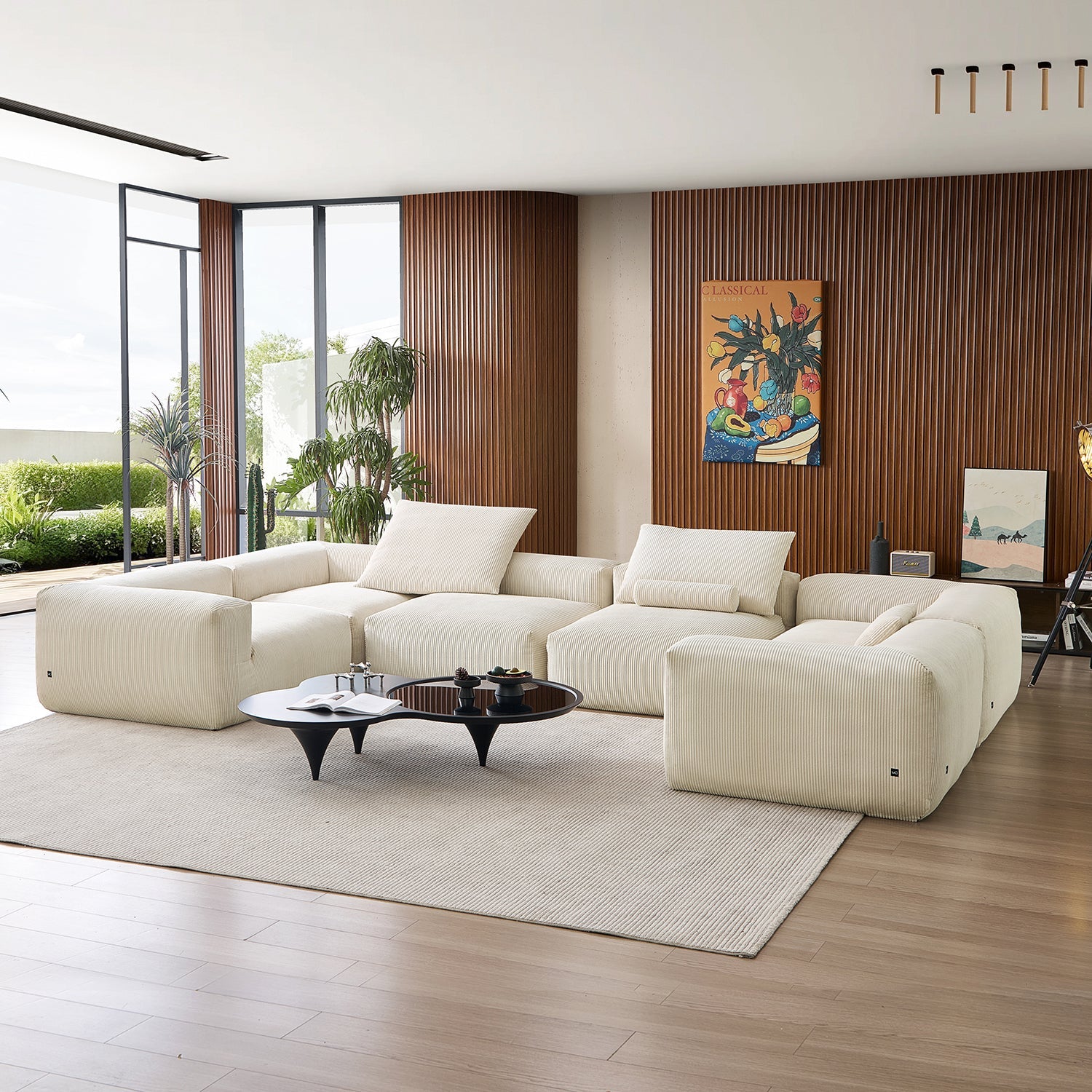 Modular Sofa - Mellow Extra Deep Closed U Sectional - MC - Mario Capasa