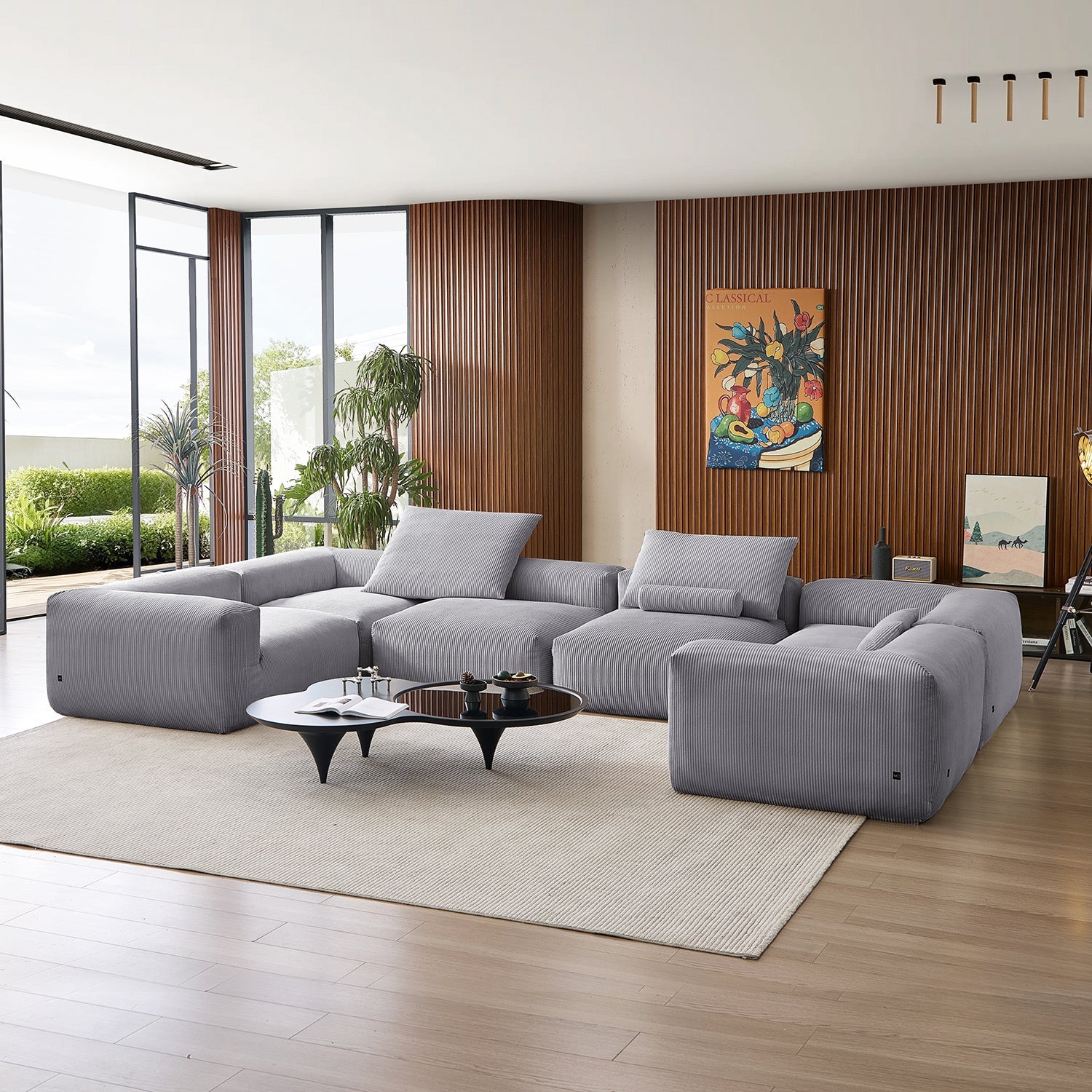 Modular Sofa - Mellow Extra Deep Closed U Sectional - MC - Mario Capasa