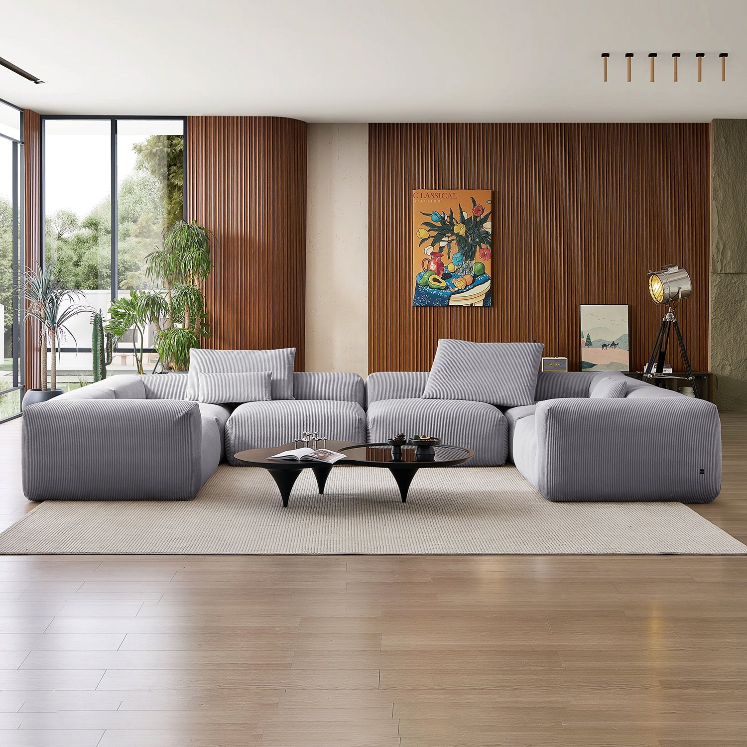 Modular Sofa - Mellow Extra Deep Closed U Sectional - MC - Mario Capasa