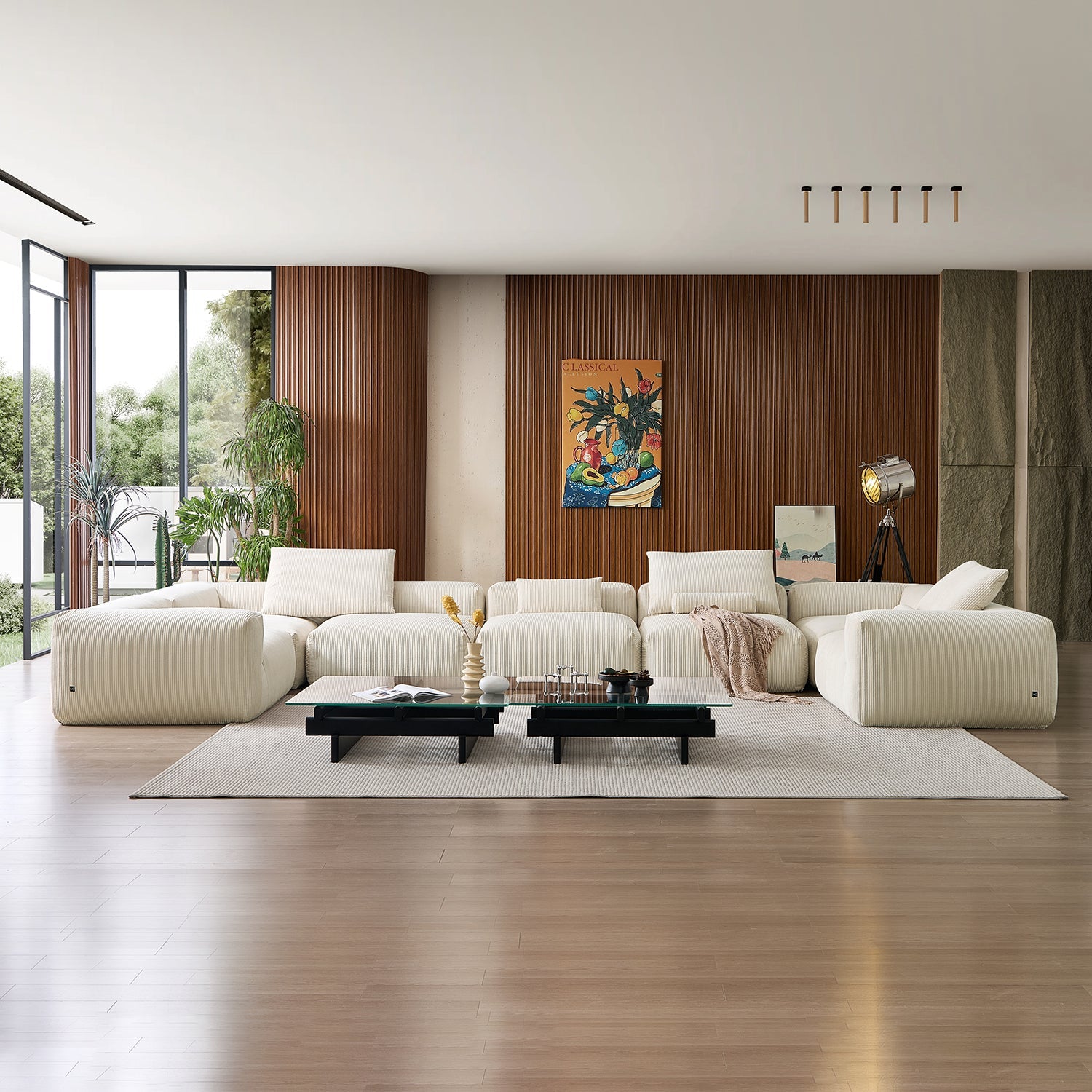 Modular Sofa - Mellow Extra Deep Closed U Sectional - MC - Mario Capasa